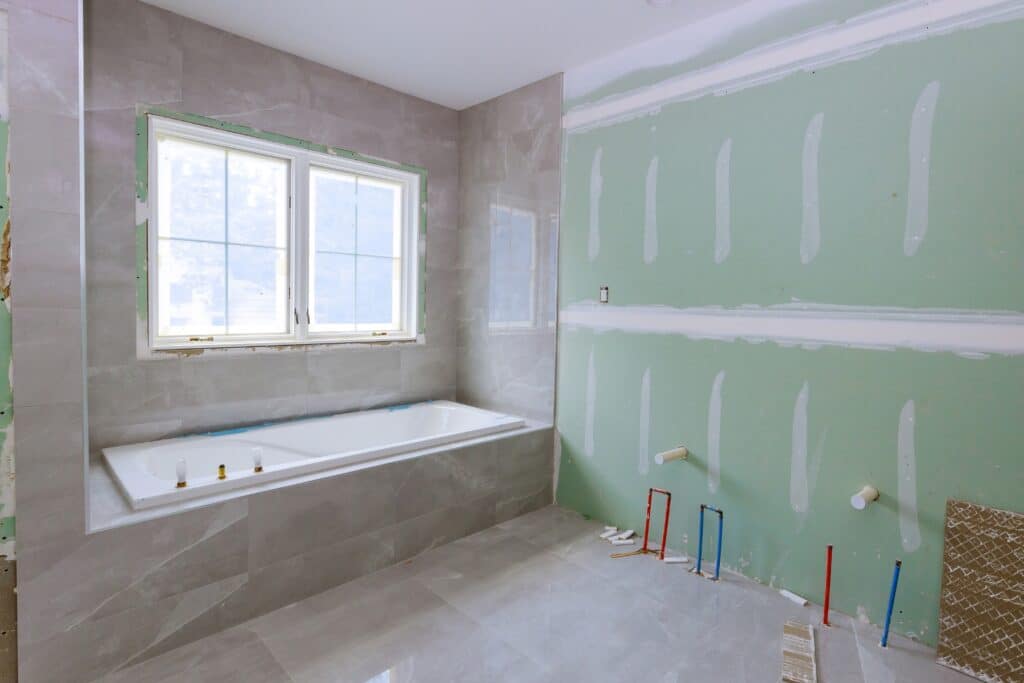 Bathroom Tub Remodel Prep by DM Interior Remodeling