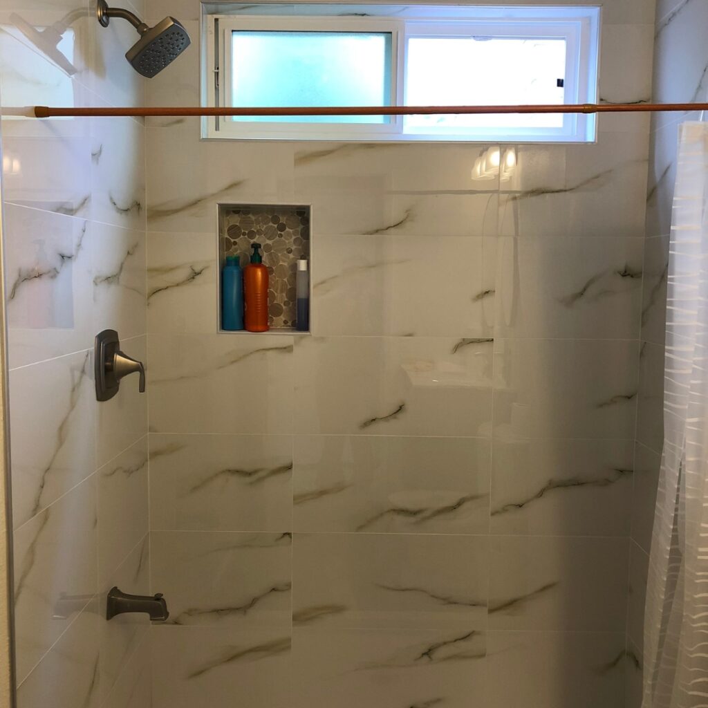 New Bathroom Shower Remodel by DM Interior Remodeling