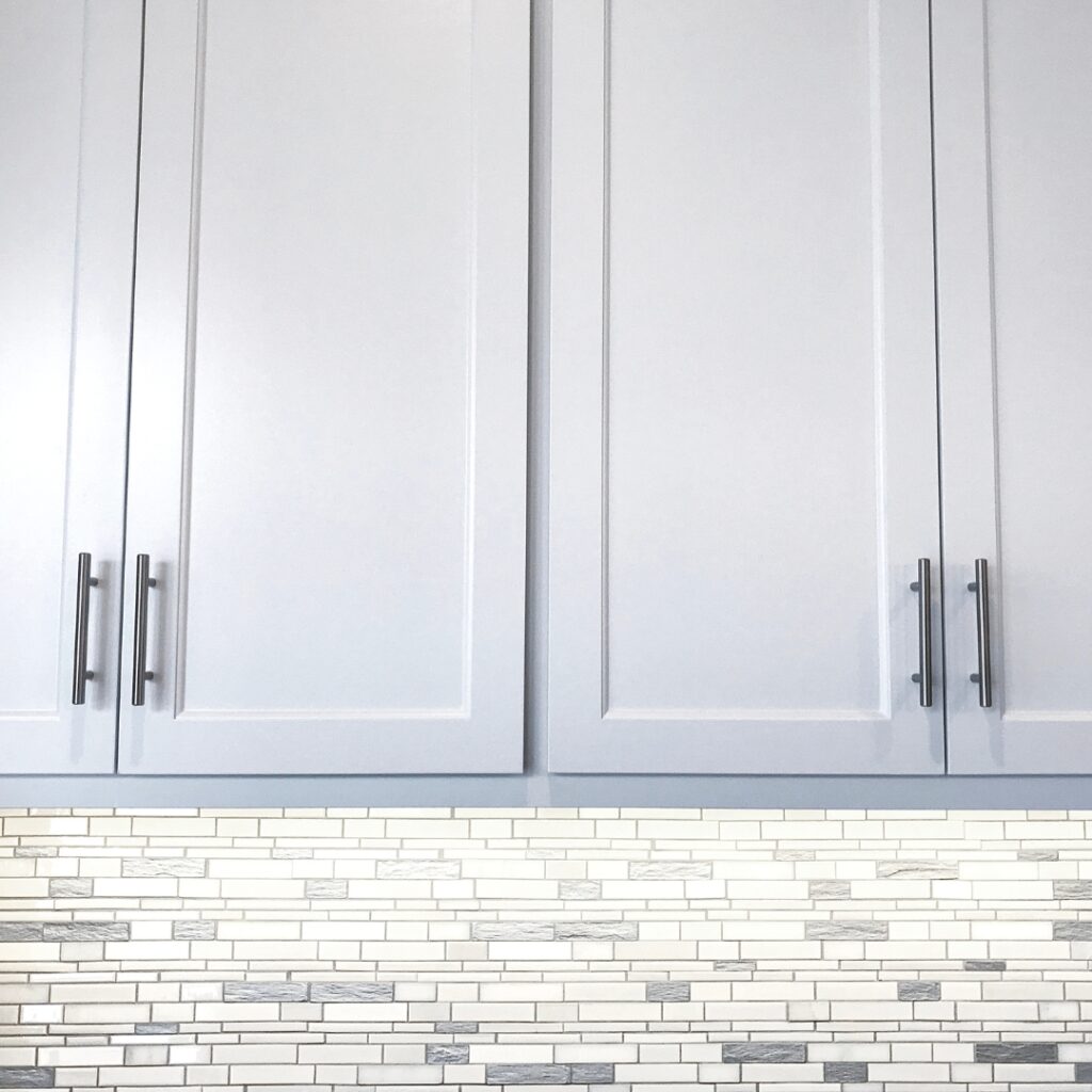 DM Interior Kitchen Cabinet Remodel White Closeup Handles