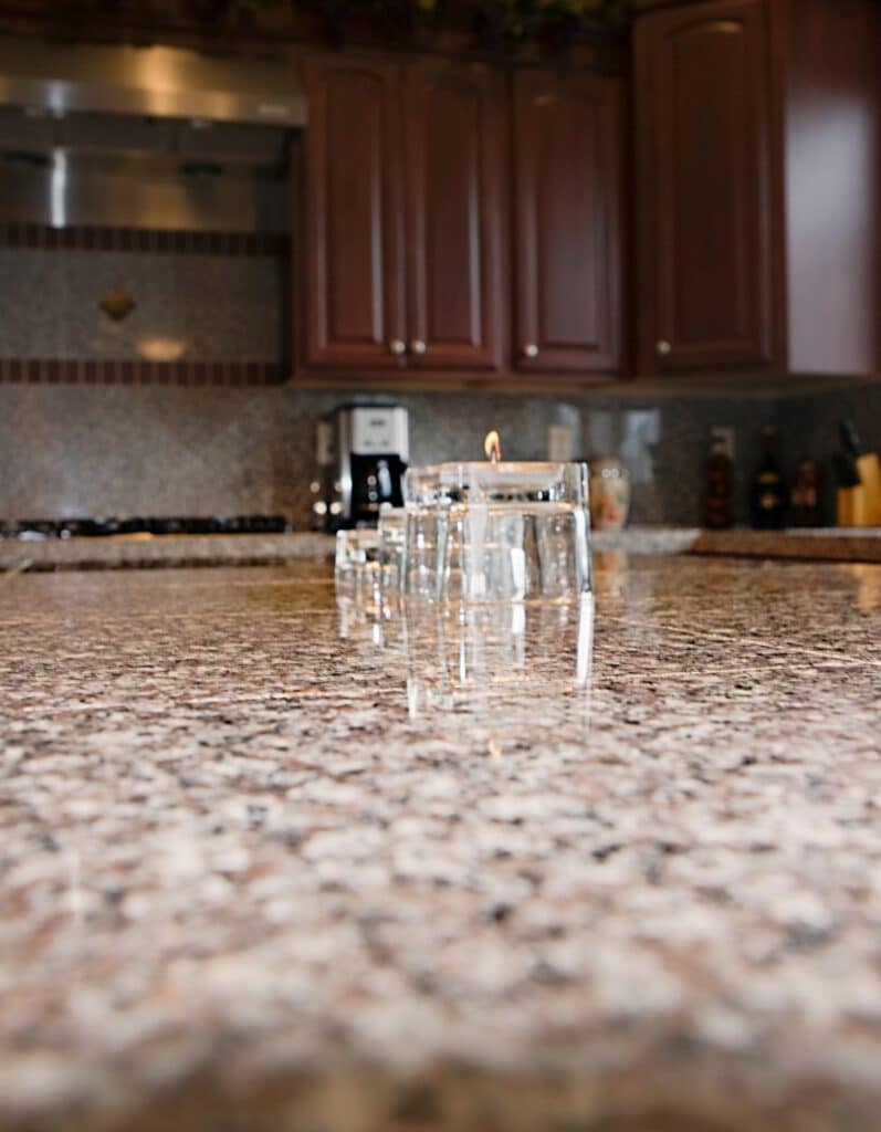 DM Interior Kitchen Countertop Close Up Granite