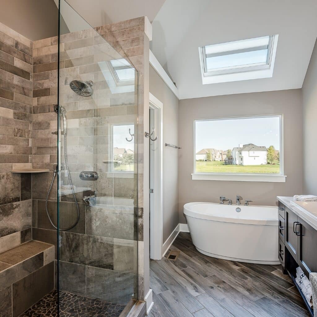 DM Interior Small Bathroom Remodel New Shower Tub Ohio