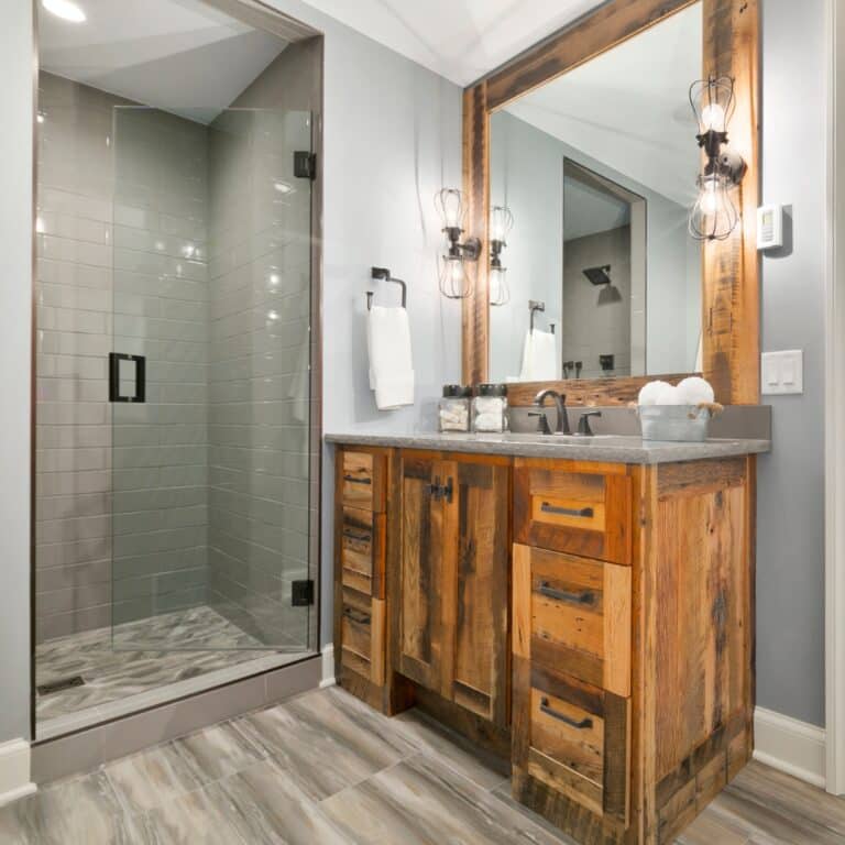 DM Interior Small Bathroom Remodel Wooden Ohio