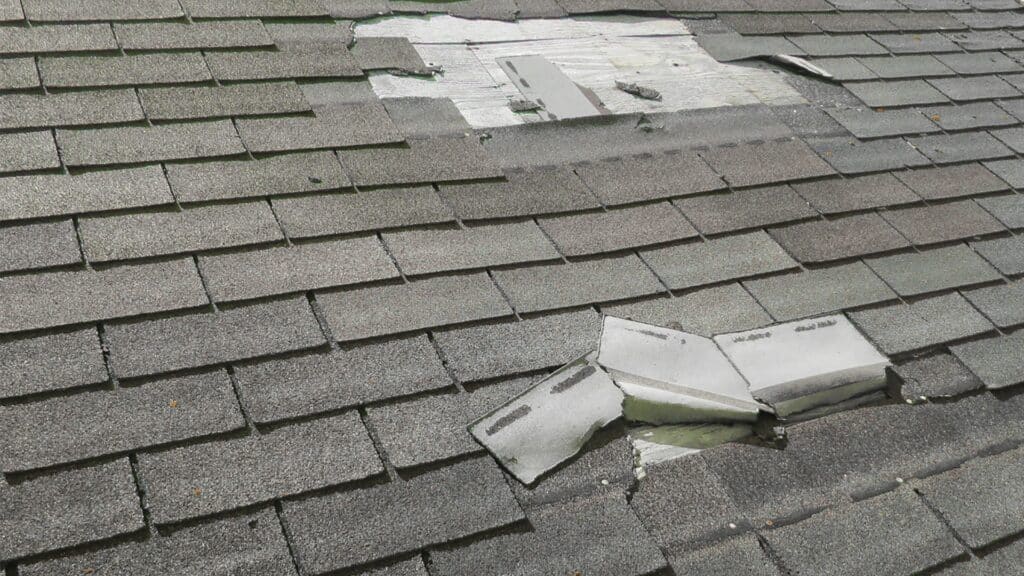 Roof Storm Shingle Damage