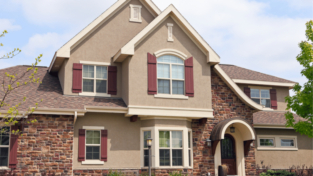 DM Stucco Siding on a House